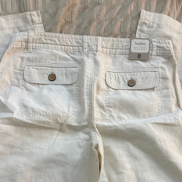 ** Gap Hadley ** women’s white linen pant, size 8, NWT - Picture 7 of 7